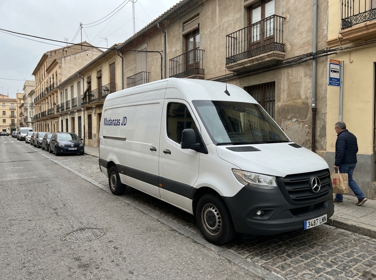 Furgoneta de Mudanzas JD para mudanzas locales y nacionales en Barcelona